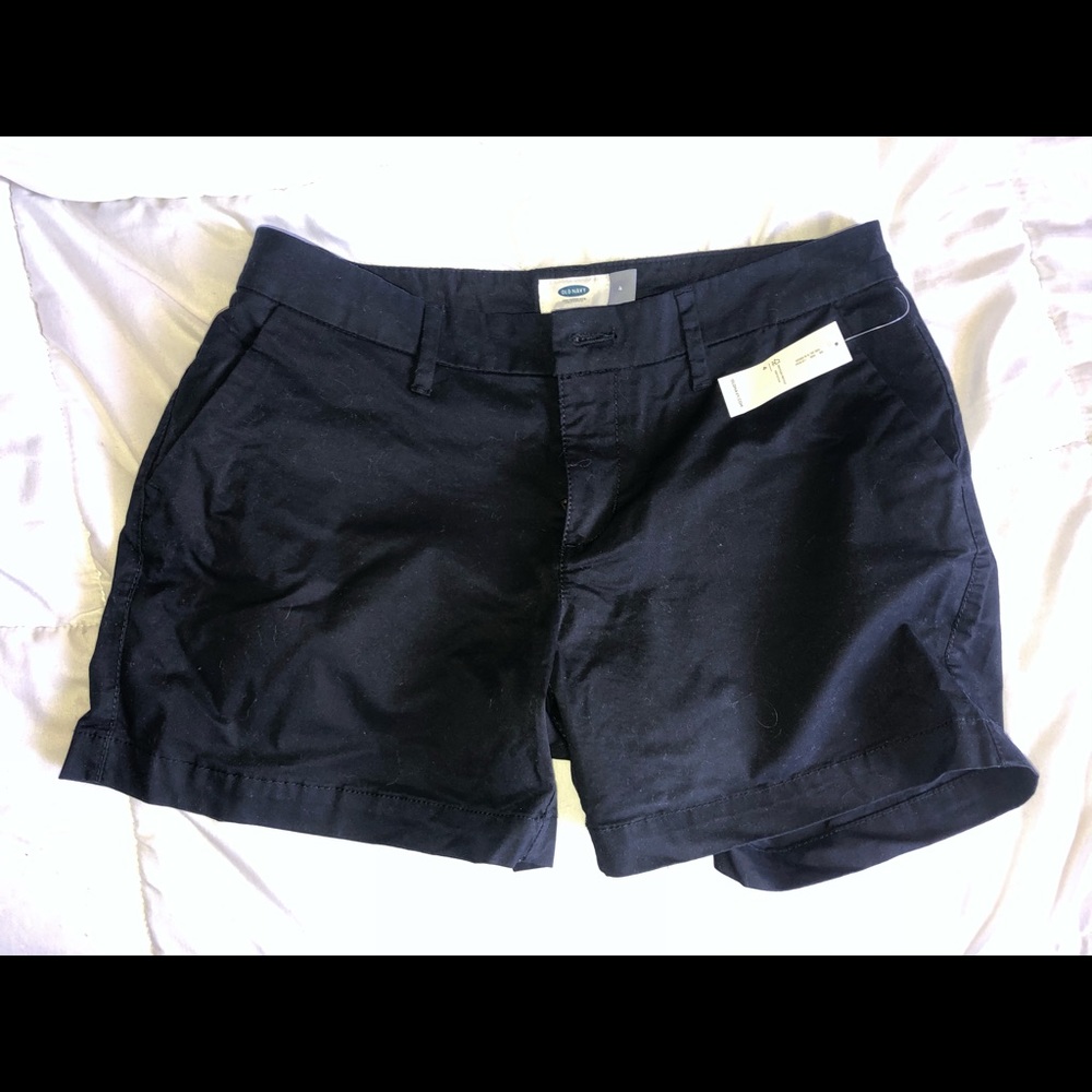 NWT Old Navy Chino Shorts, Black, 4